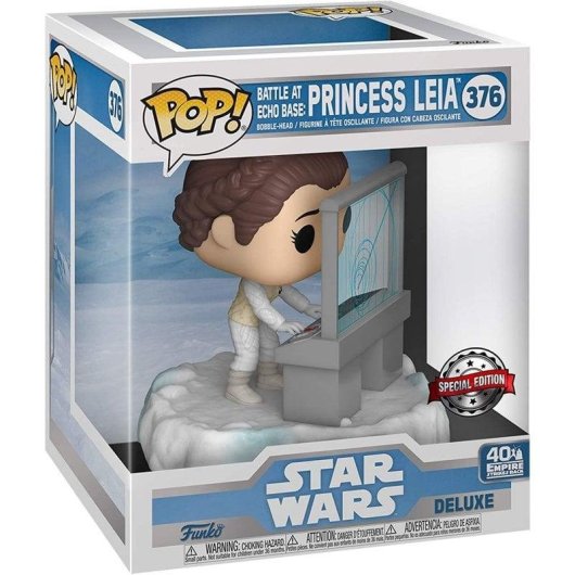 Figurine Funko Pop Deluxe Funko Inc Star Wars Leia Bataille Base Echo vinyle 12cm