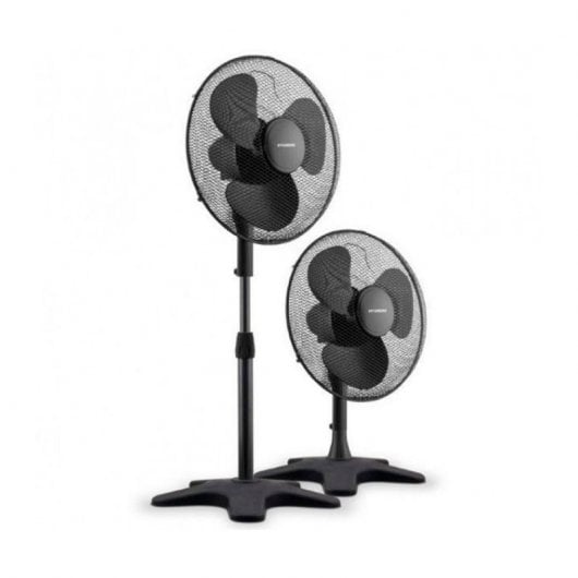 Hyundai HYVLUXN4 Ventilador de Pie y Sobremesa 3 Aspas 40cm Negro