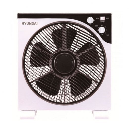 Hyundai HYVBF30LUX Box Fan Ventilador de Suelo Blanco/Negro 45W 30cm