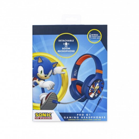 Cuffie da gioco OTL Technologies Pro G1 Sonic The Hedgehog blu