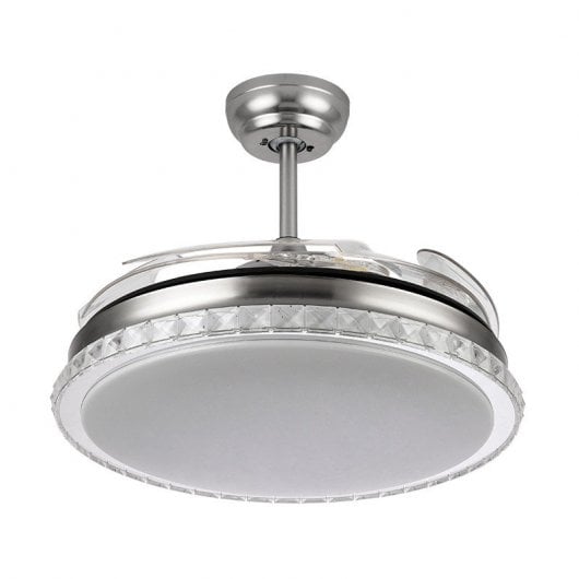 Fabrilamp Biliku Ventilador de Teto Motor DC Comando e Pás Retráteis
