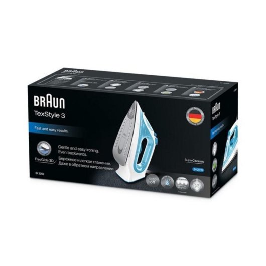 Ferro de vapor Braun Texstyle 3 SI 3053 2400W azul