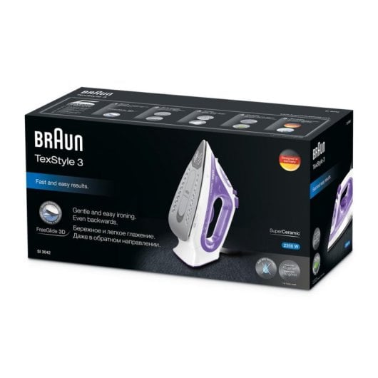 Fer à vapeur Braun TexStyle 3 SI3042VI 2350W semelle céramique violet