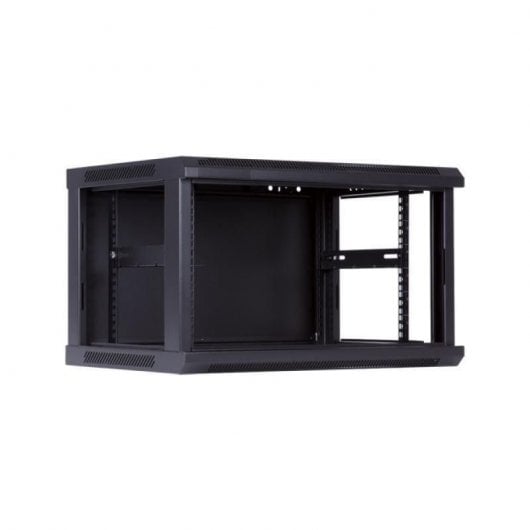 MicroConnect 19" 6U 450mm Rackschrank zur Wandmontage, schwarz