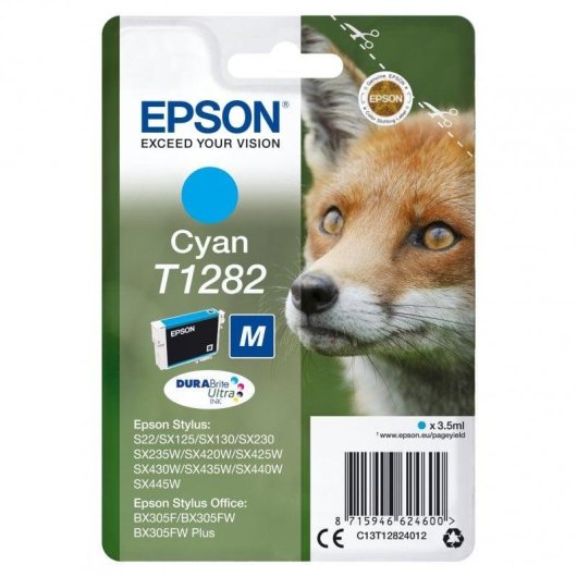 Cartuccia di inchiostro originale Epson T1282 Cyan