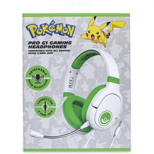 Cuffie da gioco Pokémon OTL Technologies Pro G1 Verde/Bianco