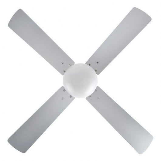 Fabrilamp Sofia Ventoinha de Teto com Luz e Comando Níquel