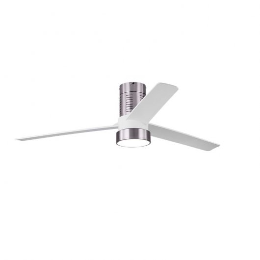 Fabrilamp Teo Ventilador de Techo con Mando y Temporizador Blanco