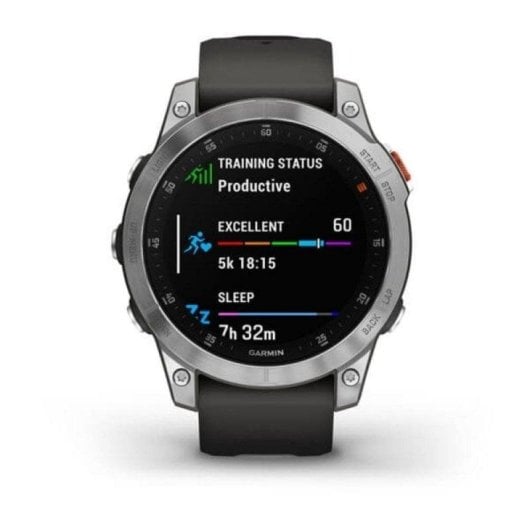 Garmin Epix Gen 2 Bluetooth WiFi NFC GPS 47mm AMOLED Argent/Gris M Étanche 10ATM SpO2