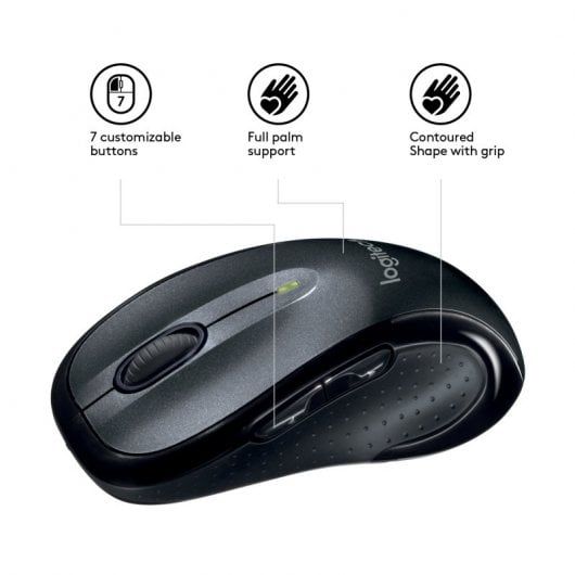 Mouse wireless laser Logitech M510 nero
