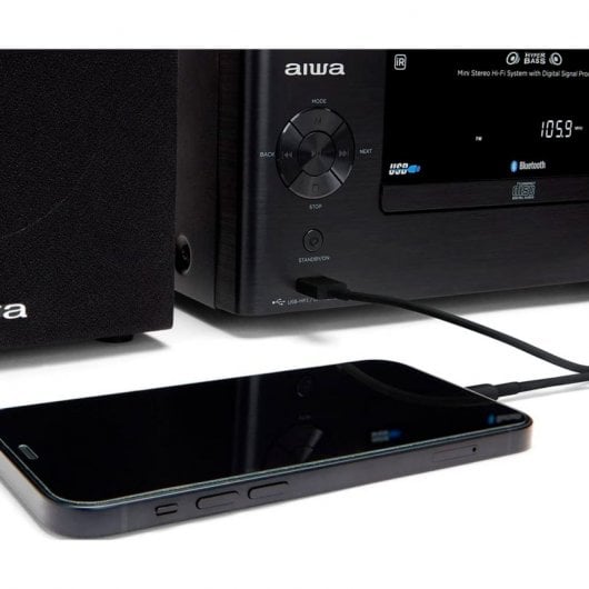 Aiwa MSBTU-500 Microcadena Bluetooth 50W Negra