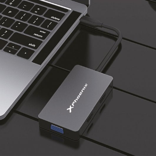 Adaptateur hub multiport USB-C PD Phoenix 5-en-1