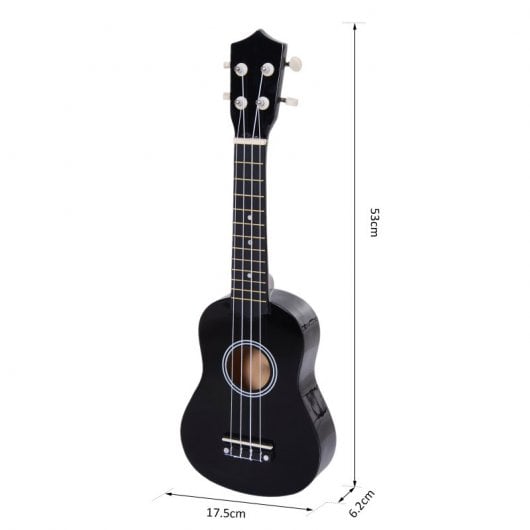 Homcom Ukelele 21" Soprano de Iniciación para Principiantes