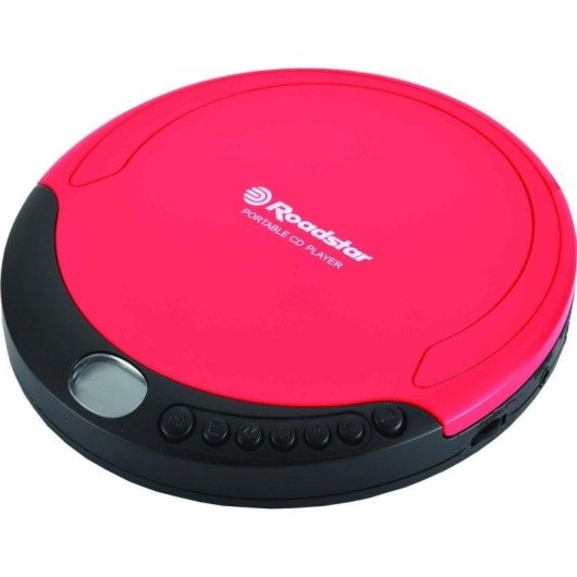 Reproductor CD portátil Roadstar PCD-435CD 1,6 W RMS Rojo CD-R CD-RW LCD