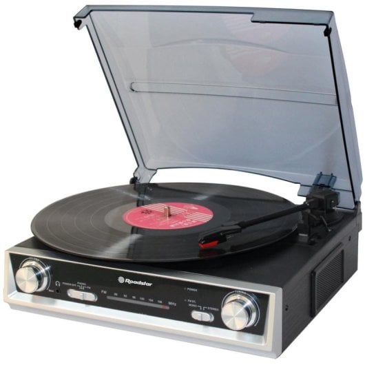 Tocadiscos Roadstar TTR-8634 2x Altifalantes Integrados FM RCA Autostop