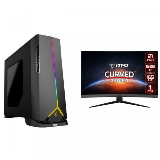 MSI MAG META S 5SI-030XES AMD Ryzen 5 3600/16GB/512GB SSD/GTX 1660 SUPER+Optix G27C7 27" FullHD 165Hz Curva