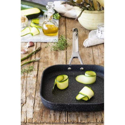 Sartén Parrilla Monix Mineral Liso Forjado 24 cm Antiadherente