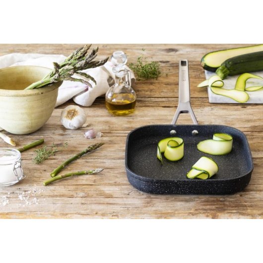Sartén Parrilla Monix Mineral Liso Forjado 24 cm Antiadherente
