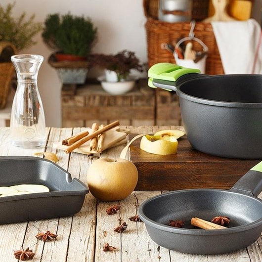 Grill BRA Prior A121457 Alluminio Fuso 28cm Rivestimento Teflon Classic