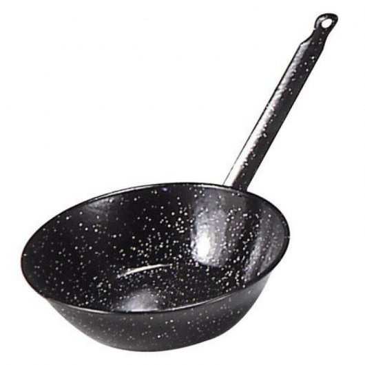 Garcima Doppelte tiefe Bratpfanne mit emailliertem Griff, 36 cm
