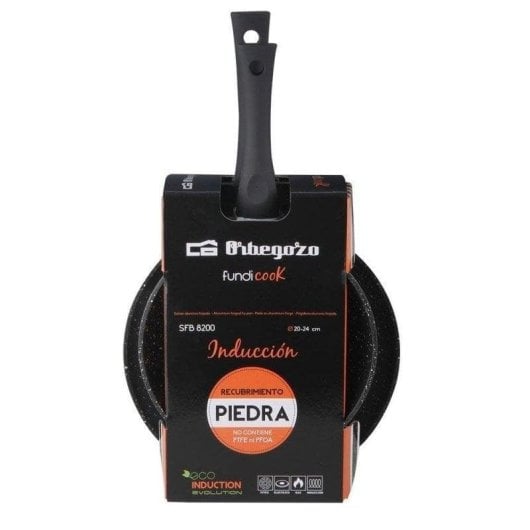 Bratpfanne Orbegozo SFB 8200 Aluguss Set 2-teilig 20 cm 24 cm Antihaft Schwarz