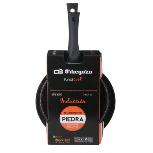 Bratpfanne Orbegozo SFB 8200 Aluguss Set 2-teilig 20 cm 24 cm Antihaft Schwarz