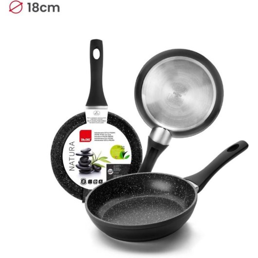 Sartén Ibili 440018 Natura 18 cm aluminio antiadherente inducción