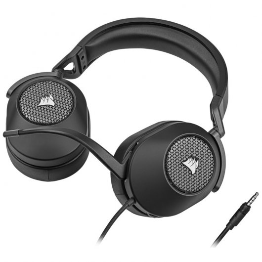 Cuffie da gioco multipiattaforma Surround Corsair HS65 7.1 nere