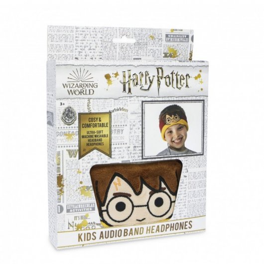OTL Technologies Auriculares Infantiles Planos con Banda Ajustable Lavable Harry Potter