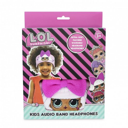 Cuffie piatte per bambini OTL Technologies con fascia lavabile regolabile L.O.L Surprise