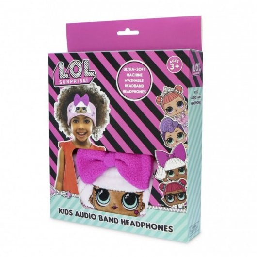 Cuffie piatte per bambini OTL Technologies con fascia lavabile regolabile L.O.L Surprise