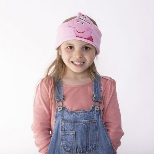 OTL Technologies Auriculares Infantiles Planos con Banda Ajustable Lavable Princesa Peppa Pig