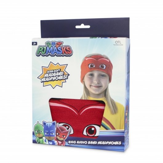 OTL Technologies Auscultadores Infantis Planos com Banda Ajustável Lavável Buhita Pjmasks Owlette