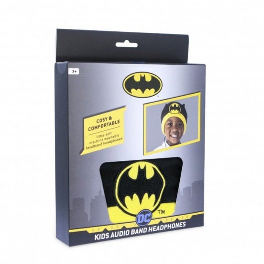 OTL Technologies Auscultadores Infantis Planos com Banda Ajustável Lavável Batman