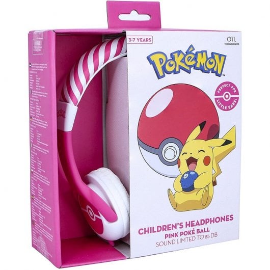 OTL Technologies Cuffie per bambini Pokémon Pokeball Rosa