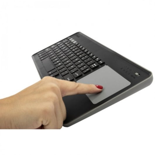 Clavier Silver HT Touchpad Wireless KB à membrane Bluetooth Touchpad Noir/Gris