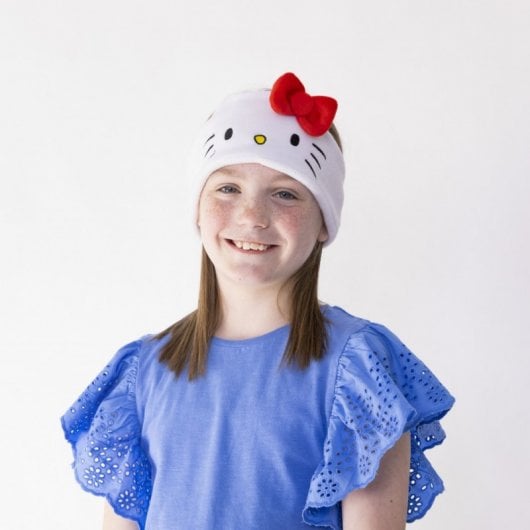 OTL Technologies Écouteurs plats pour enfants avec bande réglable lavable Hello Kitty