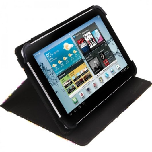 Estojo universal SilverHT Cool Ice Pop branco estampado para tablets de 9" a 11"