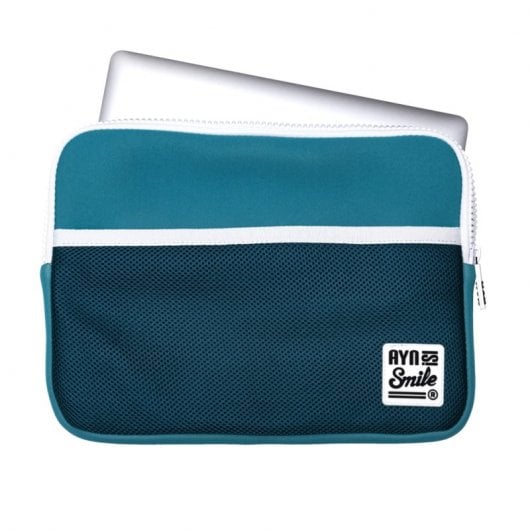 Housse Néoprène Turquoise Smile Fitness pour Ordinateur Portable 15"