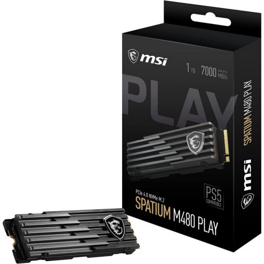 MSI SPATIUM M480 1TB PCIe 4.0 NVMe M.2 PLAY Otimizado PS5