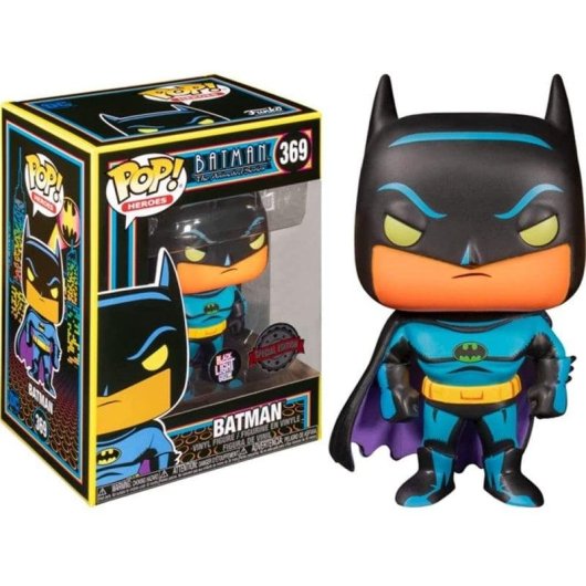 Figurine Funko Pop Funko Inc Batman Black Light Effet Multicolore 9 cm