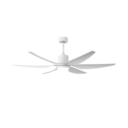 Fabrilamp Otto Ventilatore da soffitto grande con motore DC e controllo 50W Bianco