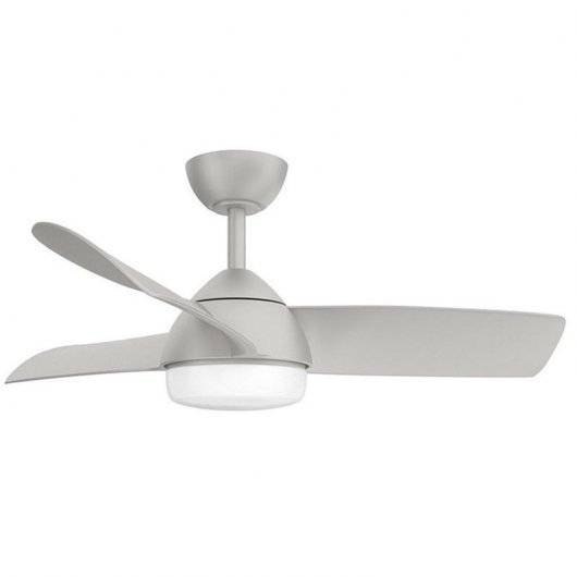 Fabrilamp Haur Ventoinha de Teto com Motor DC 25W e Luz 24W Cinzenta