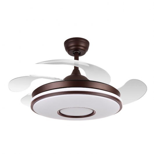 Fabrilamp Dani Ventoinha de Teto com Motor DC 32W Castanha