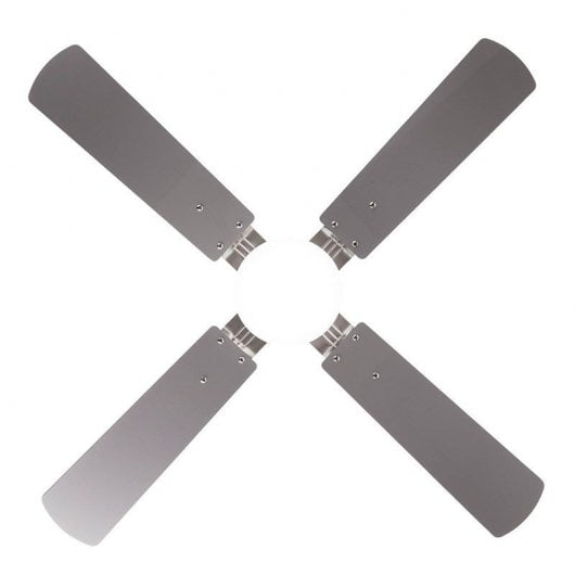 Fabrilamp Hupe Ventilatore da soffitto con motore DC e luce CCT 18W Nichel