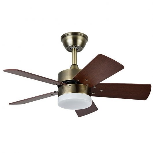 Fabrilamp Marta Ventoinha de Teto com Motor DC Couro