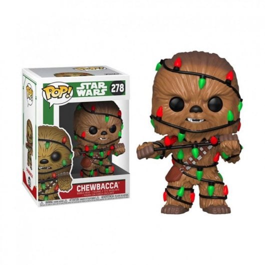 Funko Pop Star Wars Chewbacca con Luces de Navidad