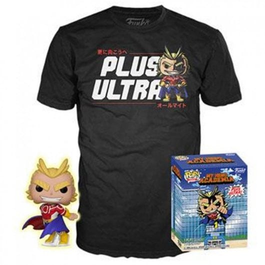Funko Pop & Tee My Hero Academia All Might + Camiseta Talla S