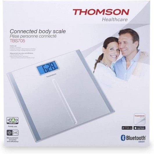 Balance Connectée Thomson Smart Mass 5 TBS705 Bluetooth IMC Écran Large