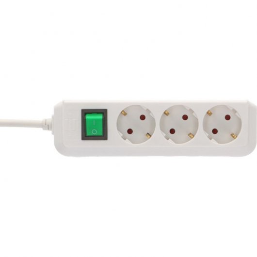 Brennenstuhl 1152920 prolunghe e multiple 5 m 3 presa(e) AC Bianco
